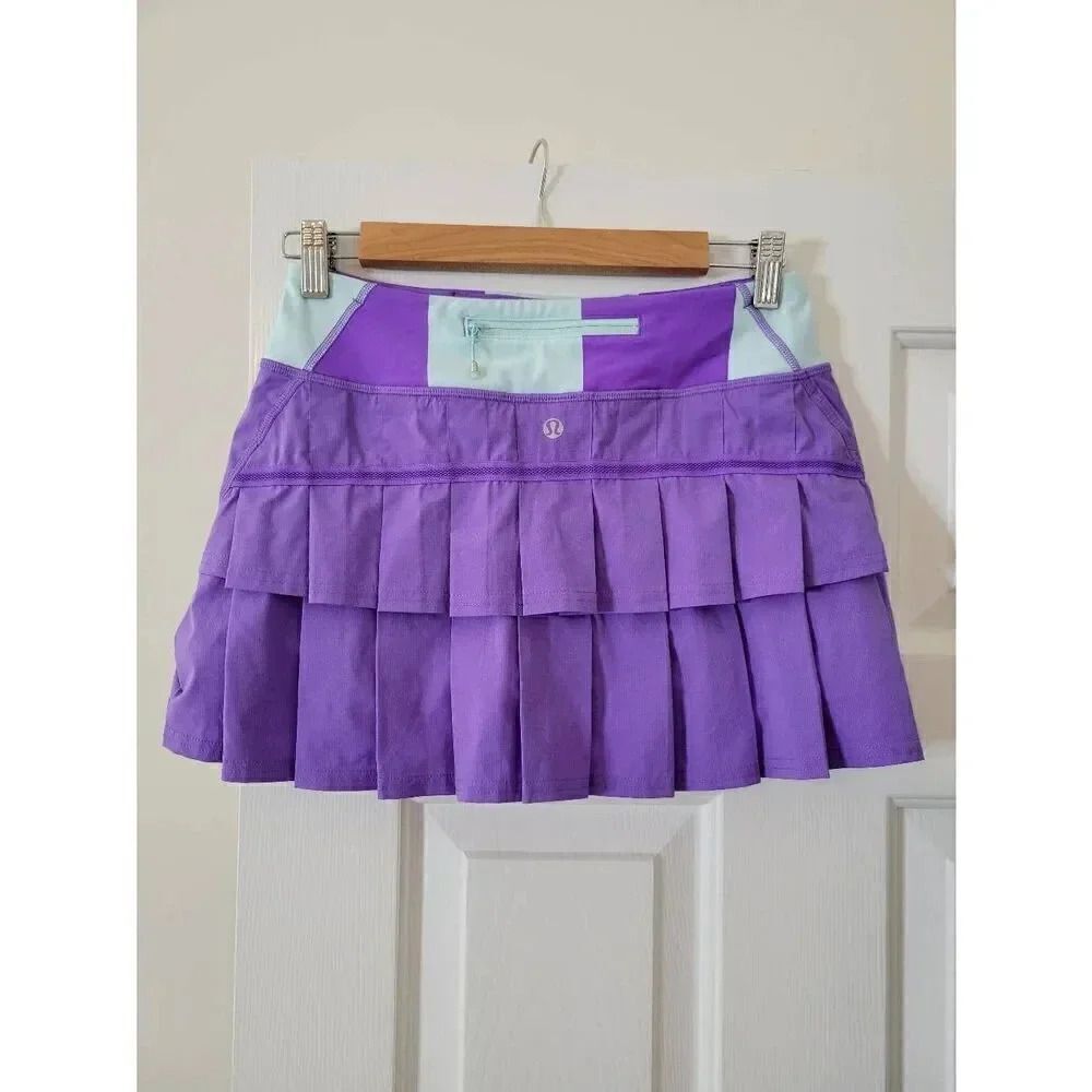 Lululemon Pacesetter Skirt 4 Aqua Purple
